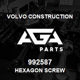 992587 Volvo CE HEXAGON SCREW | AGA Parts
