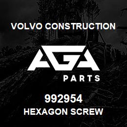 992954 Volvo CE HEXAGON SCREW | AGA Parts
