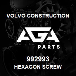 992993 Volvo CE HEXAGON SCREW | AGA Parts