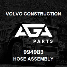 994983 Volvo CE HOSE ASSEMBLY | AGA Parts