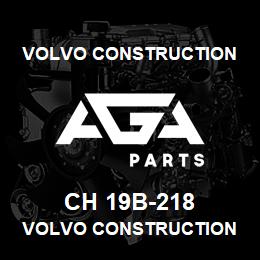 CH 19B-218 Volvo CE VOLVO CONSTRUCTION | AGA Parts