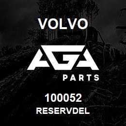 100052 Volvo RESERVDEL | AGA Parts