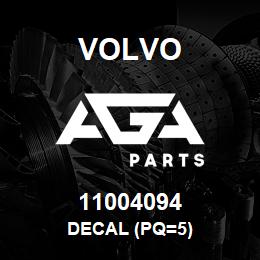 11004094 Volvo DECAL (PQ=5) | AGA Parts