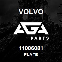 11006081 Volvo Plate | AGA Parts