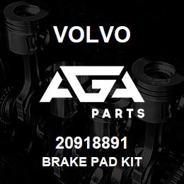 20918891 Volvo BRAKE PAD KIT | AGA Parts