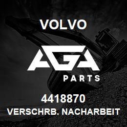4418870 Volvo VERSCHRB. NACHARBEIT | AGA Parts