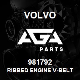 981792 Volvo RIBBED ENGINE V-BELT USE ON VOLVO PENTA ENGINE P/N 981792 | AGA Parts