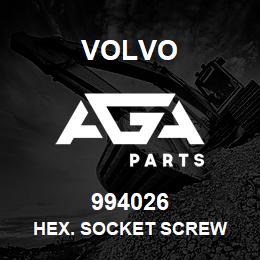 994026 Volvo HEX. SOCKET SCREW | AGA Parts