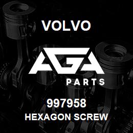 997958 Volvo HEXAGON SCREW | AGA Parts