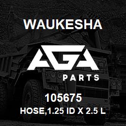 105675 Waukesha HOSE,1.25 ID X 2.5 LG | AGA Parts