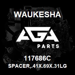 117686C Waukesha SPACER,.41X.69X.31LG | AGA Parts