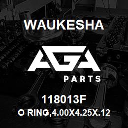 118013F Waukesha O RING,4.00X4.25X.12,NITRILE | AGA Parts
