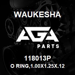118013P Waukesha O RING,1.00X1.25X.12,NITRILE | AGA Parts