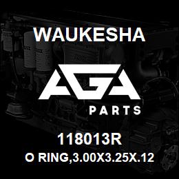 118013R Waukesha O RING,3.00X3.25X.12,NITRILE | AGA Parts