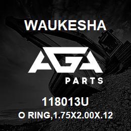 118013U Waukesha O RING,1.75X2.00X.12,NITRILE | AGA Parts