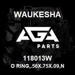 118013W Waukesha O RING,.56X.75X.09,NITRILE | AGA Parts