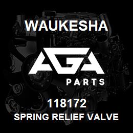 118172 Waukesha SPRING RELIEF VALVE | AGA Parts