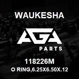 118226M Waukesha O RING,6.25X6.50X.12,NITRILE | AGA Parts