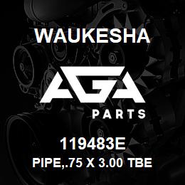 119483E Waukesha PIPE,.75 X 3.00 TBE | AGA Parts