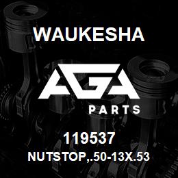 119537 Waukesha NUTSTOP,.50-13X.53 | AGA Parts