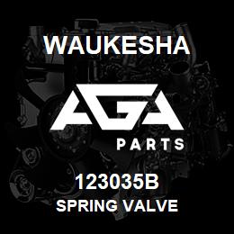 123035B Waukesha SPRING VALVE | AGA Parts