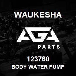 123760 Waukesha BODY WATER PUMP | AGA Parts
