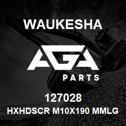 127028 Waukesha HXHDSCR M10X190 MMLG | AGA Parts