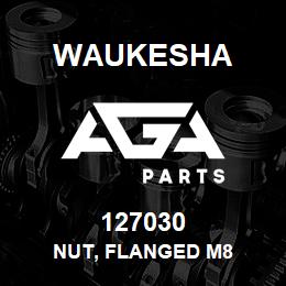 127030 Waukesha NUT, FLANGED M8 | AGA Parts
