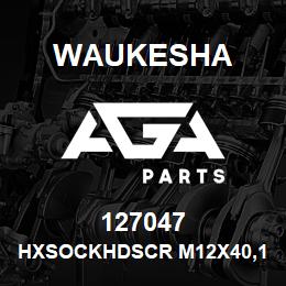 127047 Waukesha HXSOCKHDSCR M12X40,12.9 | AGA Parts