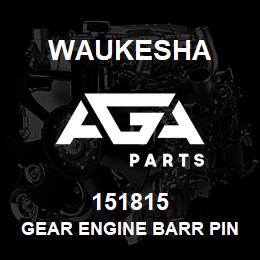 151815 Waukesha GEAR ENGINE BARR PIN | AGA Parts