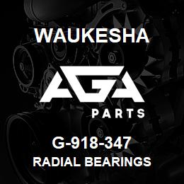 G-918-347 Waukesha RADIAL BEARINGS | AGA Parts
