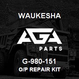 G-980-151 Waukesha O/P REPAIR KIT | AGA Parts