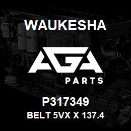 P317349 Waukesha BELT 5VX X 137.4 | AGA Parts