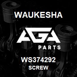 WS374292 Waukesha SCREW | AGA Parts
