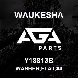 Y18813B Waukesha WASHER,FLAT,#4 | AGA Parts