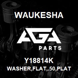Y18814K Waukesha WASHER,FLAT,.50,PLATED | AGA Parts