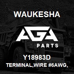 Y18983D Waukesha TERMINAL,WIRE #6AWG,1/2 IN CS | AGA Parts