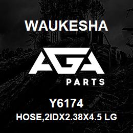 Y6174 Waukesha HOSE,2IDX2.38X4.5 LG | AGA Parts