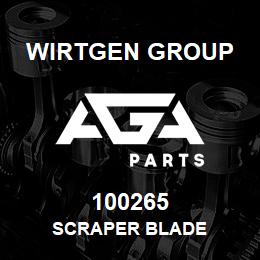 100265 Wirtgen Group SCRAPER BLADE | AGA Parts