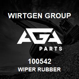 100542 Wirtgen Group WIPER RUBBER | AGA Parts