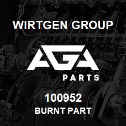 100952 Wirtgen Group BURNT PART | AGA Parts