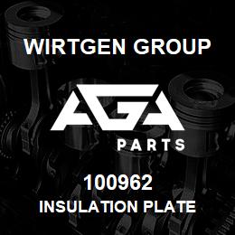 100962 Wirtgen Group INSULATION PLATE | AGA Parts