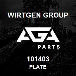 101403 Wirtgen Group PLATE | AGA Parts