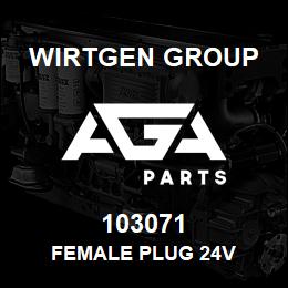 103071 Wirtgen Group FEMALE PLUG 24V | AGA Parts