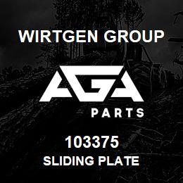 103375 Wirtgen Group SLIDING PLATE | AGA Parts