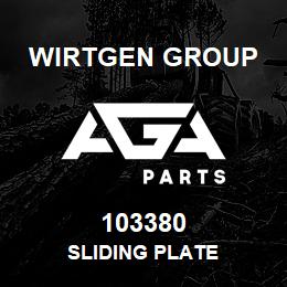 103380 Wirtgen Group SLIDING PLATE | AGA Parts