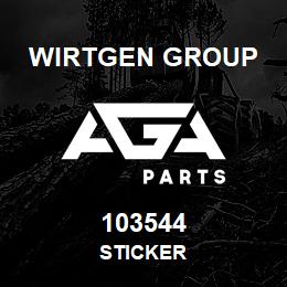 103544 Wirtgen Group STICKER | AGA Parts