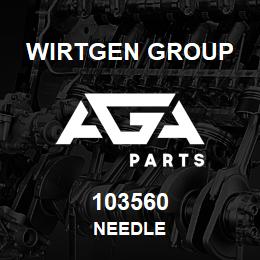 103560 Wirtgen Group NEEDLE | AGA Parts