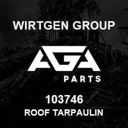 103746 Wirtgen Group ROOF TARPAULIN | AGA Parts