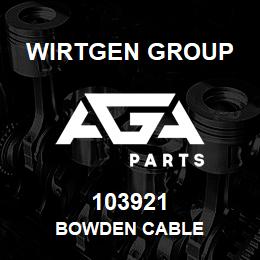 103921 Wirtgen Group BOWDEN CABLE | AGA Parts